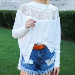 Free People Spring Valley Thermal Sweater Size XS